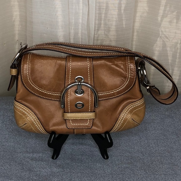 Coach Handbags - Coach Tan Small Soho Buckle (10577)